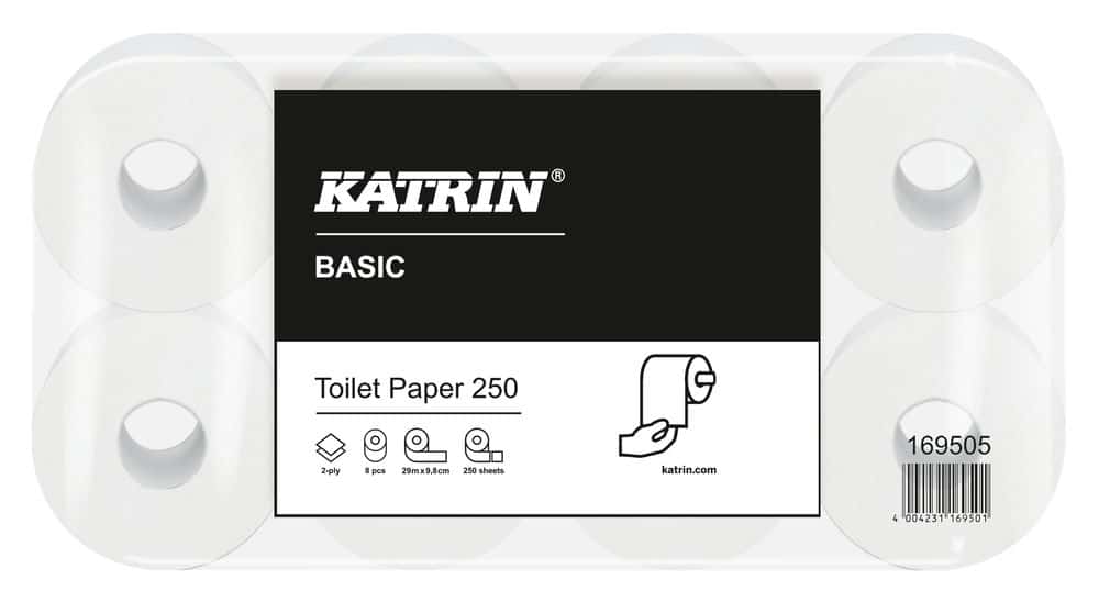 169505W Katrin Basic Toilet Toilettenpapier 2-lagig