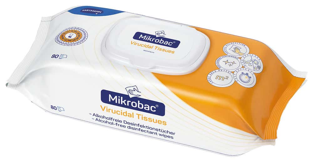 Mikrobac® Virucidal Tissues Flow-Pack (80 Tücher) Mikrobac® Virucidal Tissues Flow-Pack (80 Tücher)