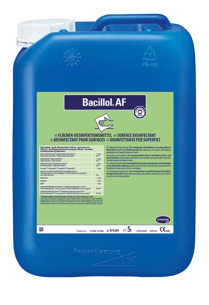 10089424 Bacillol® AF Alkoholisches Flächendesinfektionsmittel