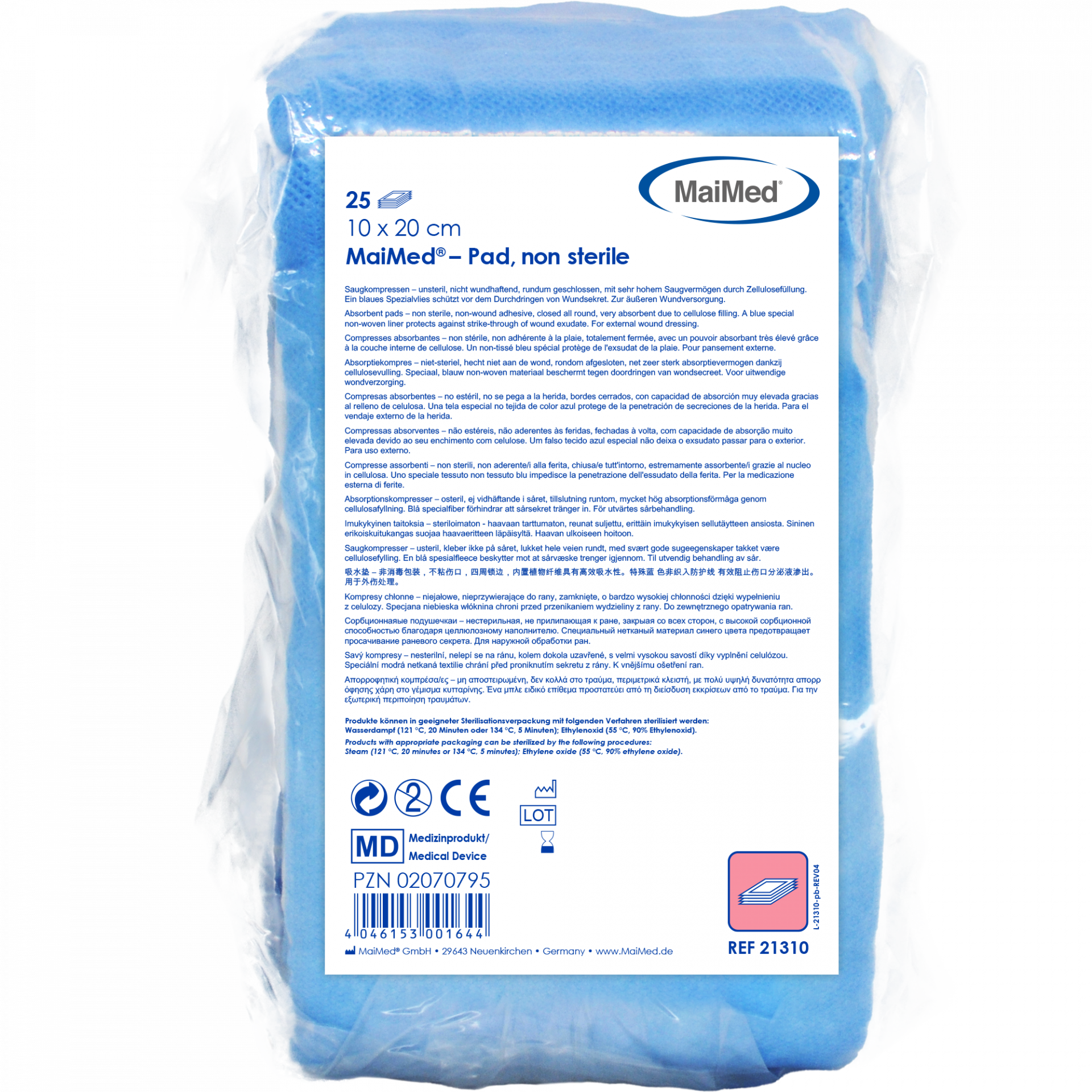 MaiMed® – Pad Saugkompresse unsteril MaiMed® – Pad Saugkompresse unsteril