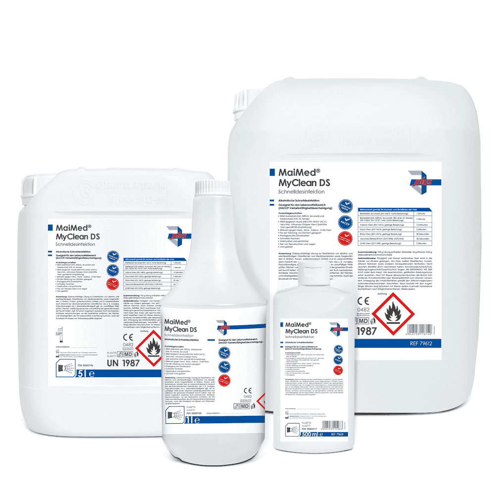 MaiMed-MyClean-DS_Schnelldesinfektion_Gruppe_RGBptyEruxBnxAnJ MaiMed® MyClean DS Schnelldesinfektion neutral