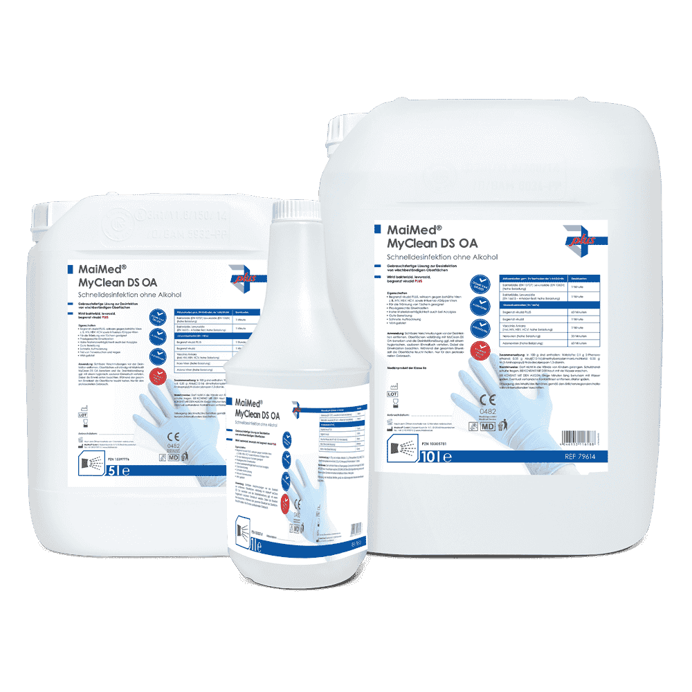 Maimed-MyClean-DS_OA_Schnelldesinfektion_Gruppe_CMYK MaiMed® MyClean DS OA Schnelldesinfektion ohne Alkohol