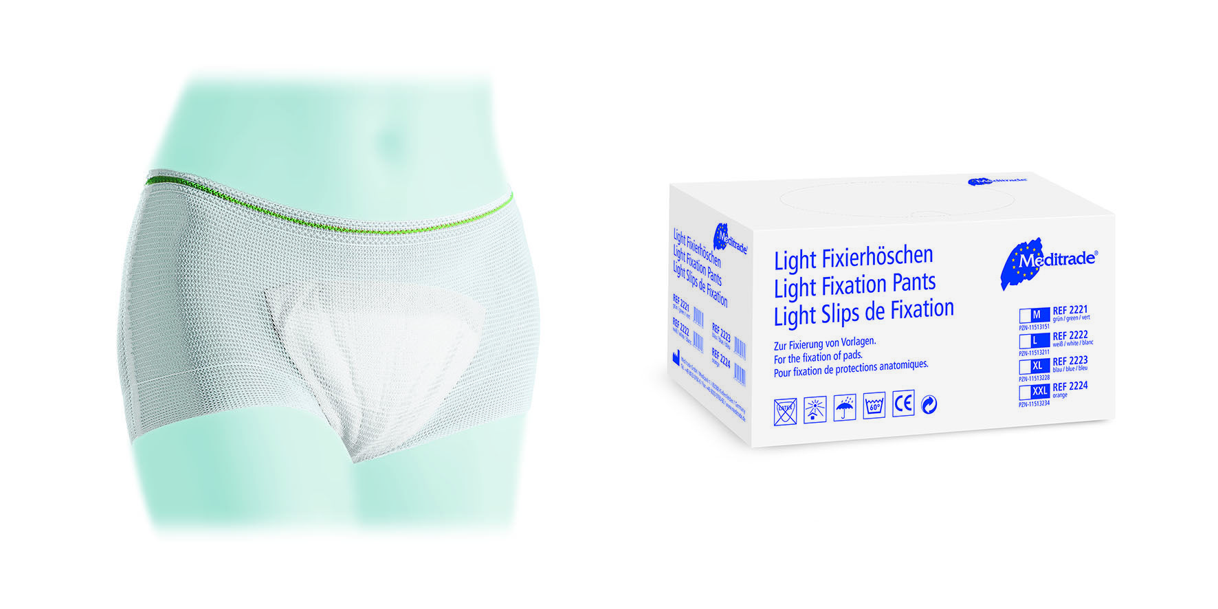 Meditrade LIGHT Fixierhöschen Bekleidung, Unterwäsche, Höschen, Windel