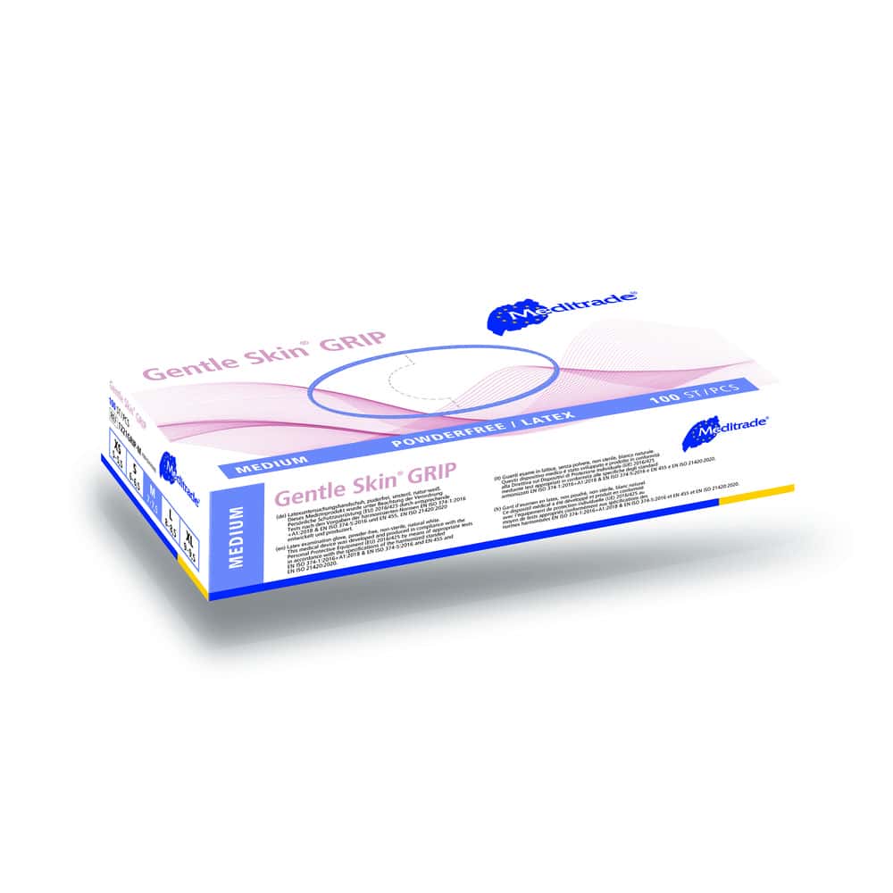 Meditrade Gentle Skin® - grip Latexhandschuh Meditrade Gentle Skin® - grip Latexhandschuh