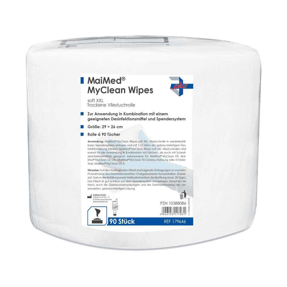 MaiMed-MyClean-Wipes-soft-XXL-90Stk-RGB MaiMed® MyClean Wipes soft - Trockene Vliestuchrolle