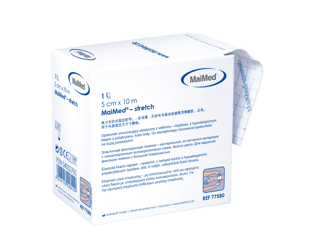 Stretch_unsteril_Elastisches_Fixiervlies_77580_RGBiaEURN03ZlBSF MaiMed® – stretch Fixier-Vlies