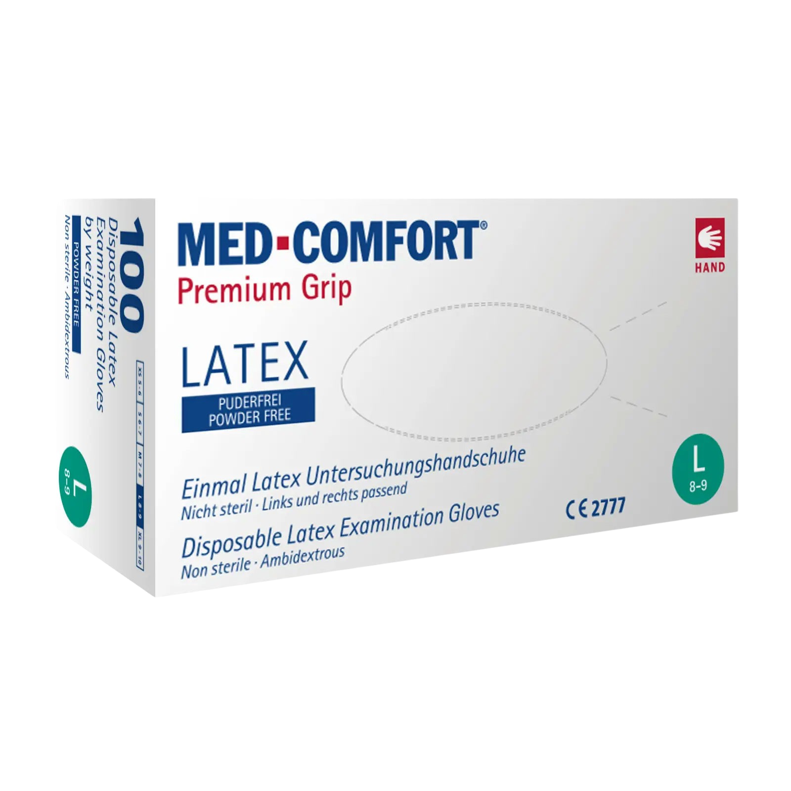 Med-Comfort Premium Grip Latexhandschuh