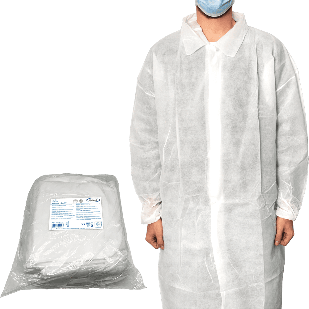 MaiMed® Coat V Mantel, Laborkittel, Erwachsener, Mann, Person